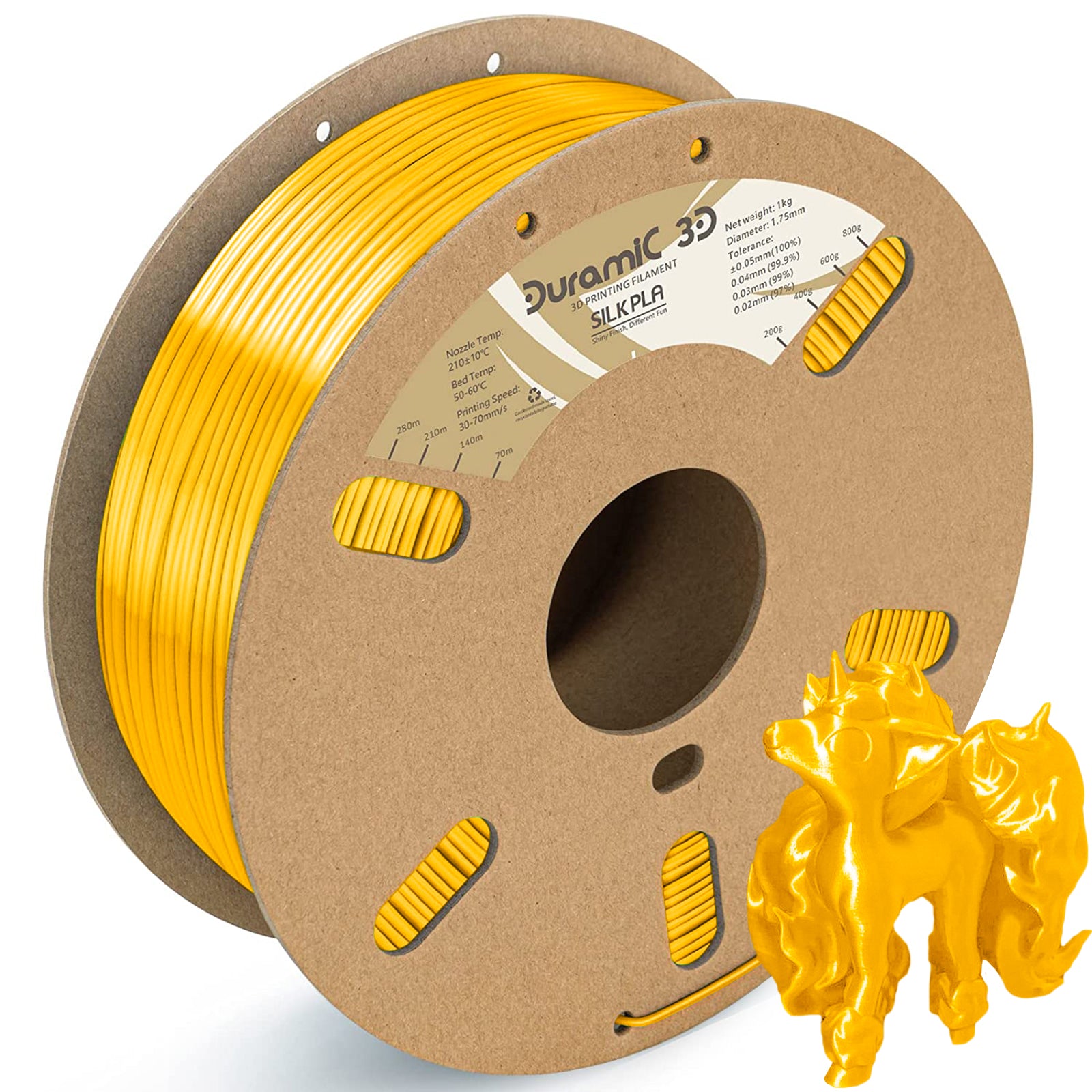 Duramic 3D Shiny Silk PLA spool